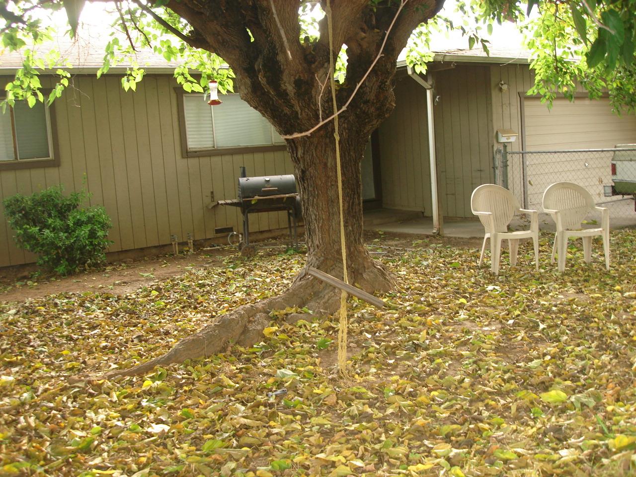 a house view with a seating space