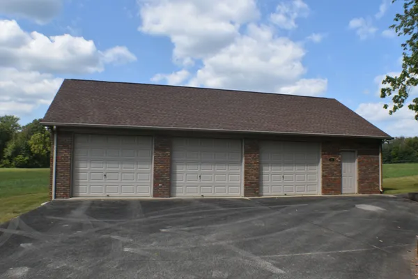 a backyard of a house