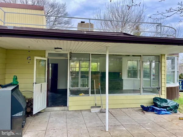 a view of a entryway door front of house