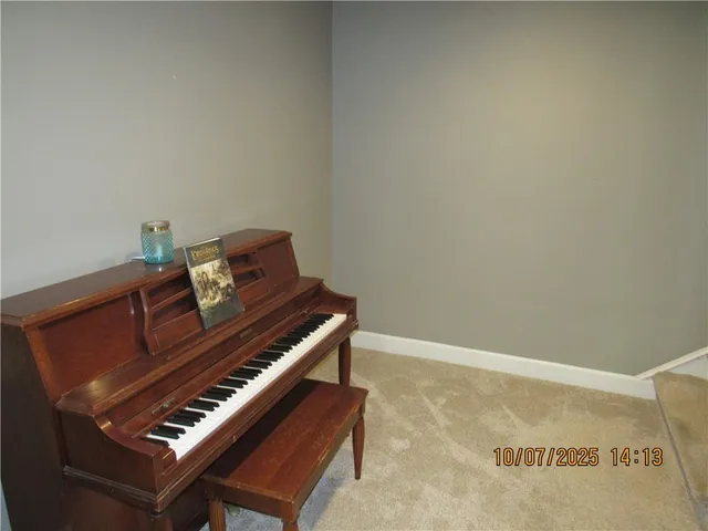 a view of a room with chairs