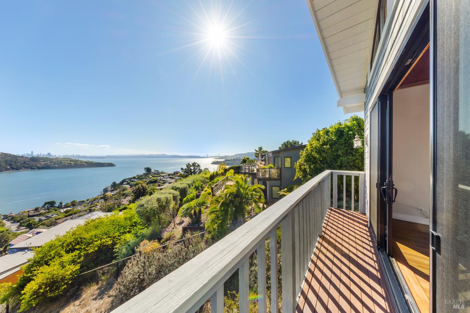 500 Ridge Road Tiburon, CA 94920 - Photo 12 of 42 a view of balcony with wooden floor
