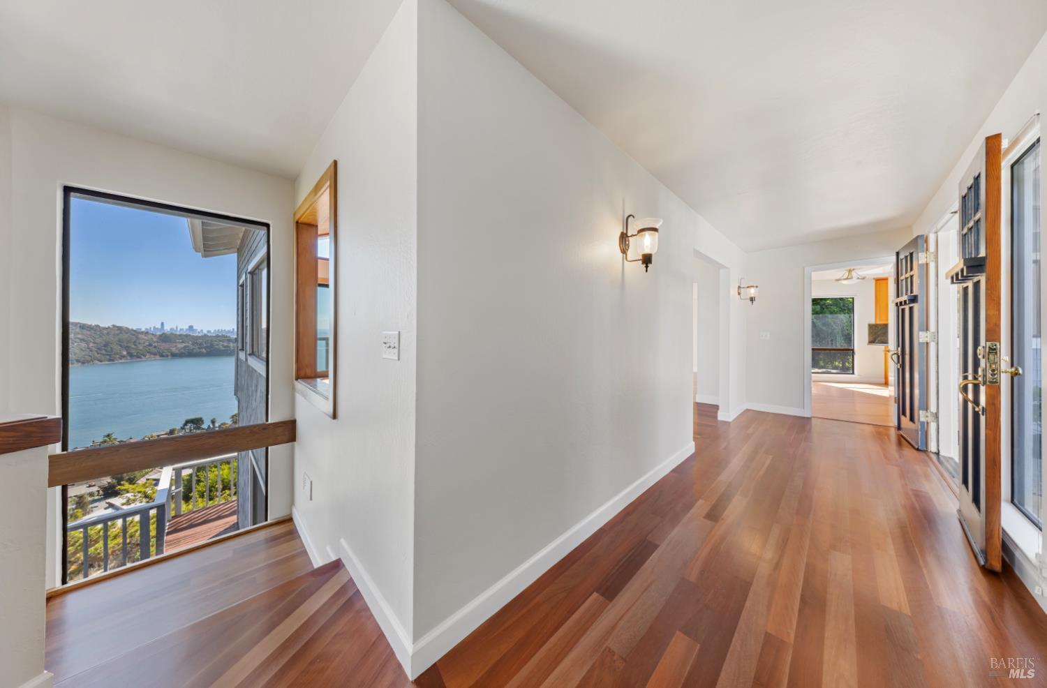 500 Ridge Road Tiburon, CA 94920 - Photo 19 of 42 a view of hallway with wooden floor