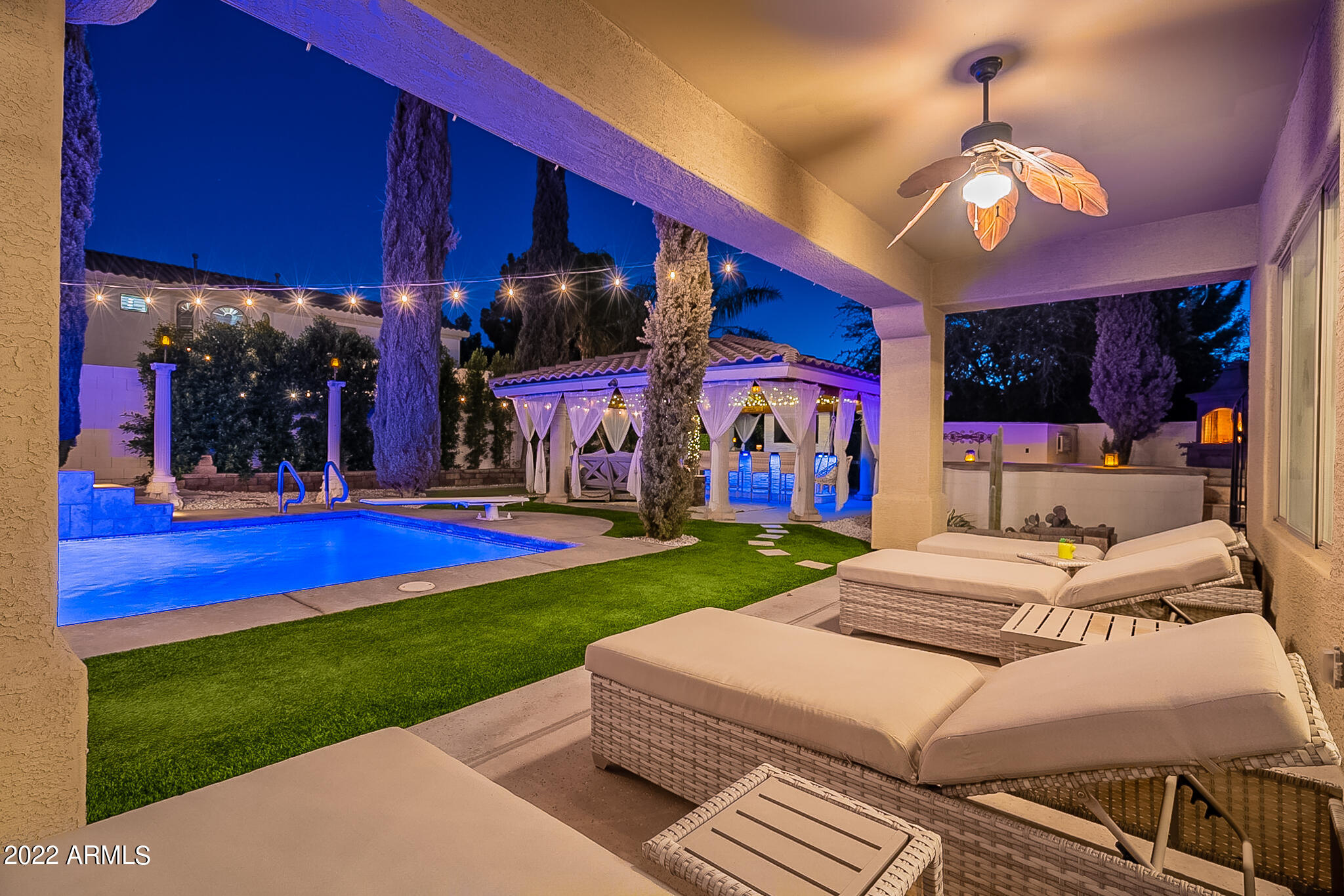 4611 East Desperado Road Gilbert, AZ 85297 - Photo 101 of 125 NIghttime Lounge 3