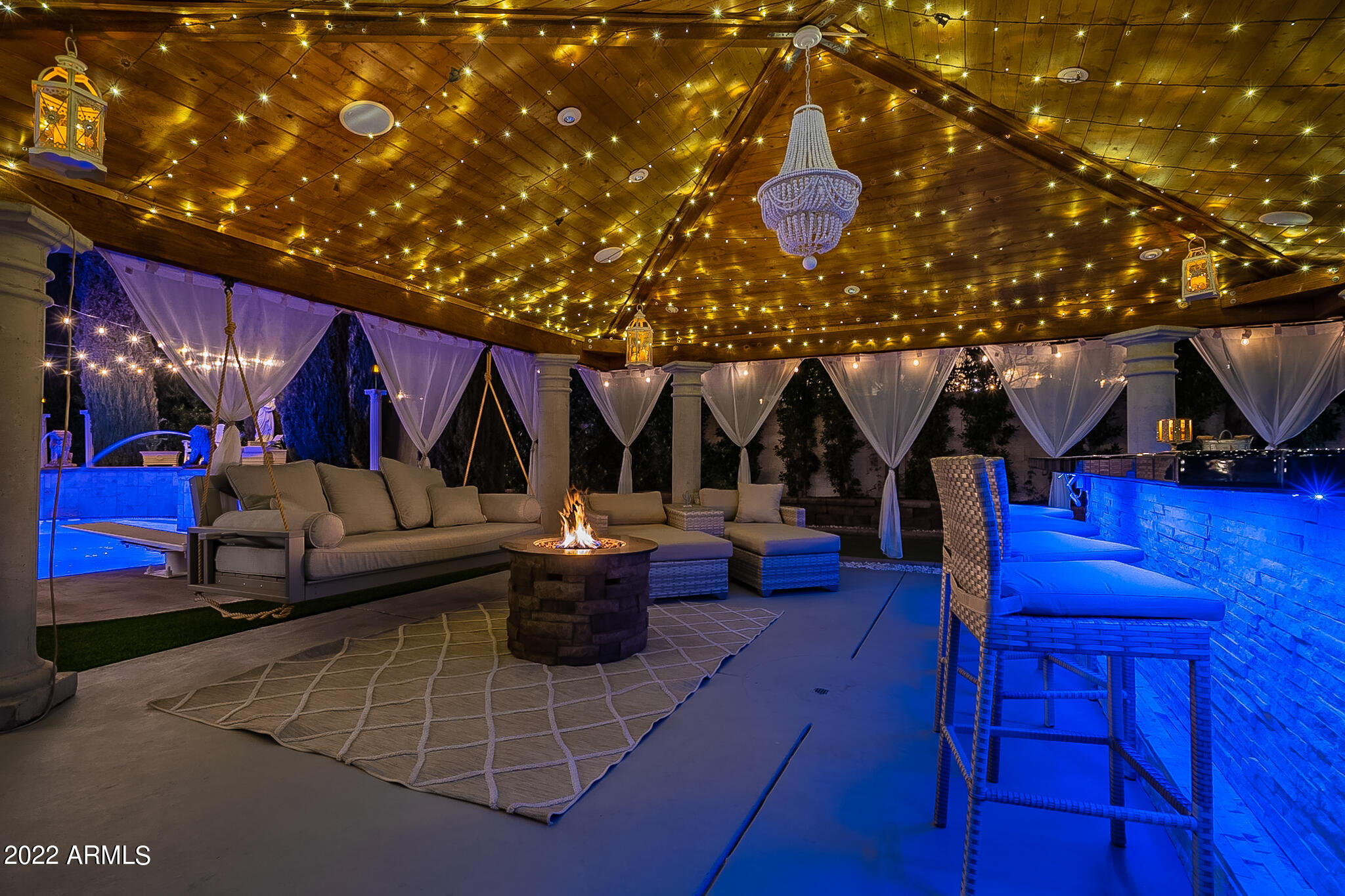 4611 East Desperado Road Gilbert, AZ 85297 - Photo 107 of 125 Nightime Gazebo 3