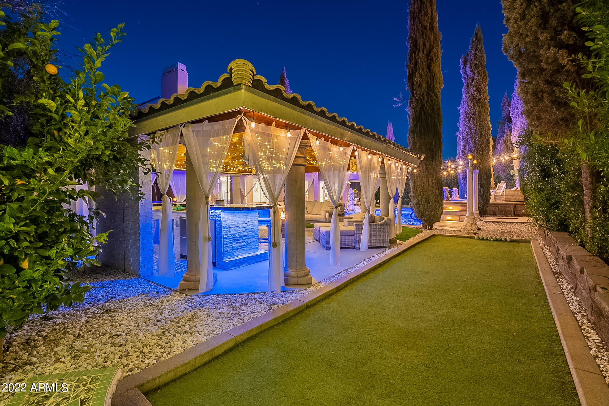 4611 East Desperado Road Gilbert, AZ 85297 - Photo 109 of 125 Nighttime Bocce