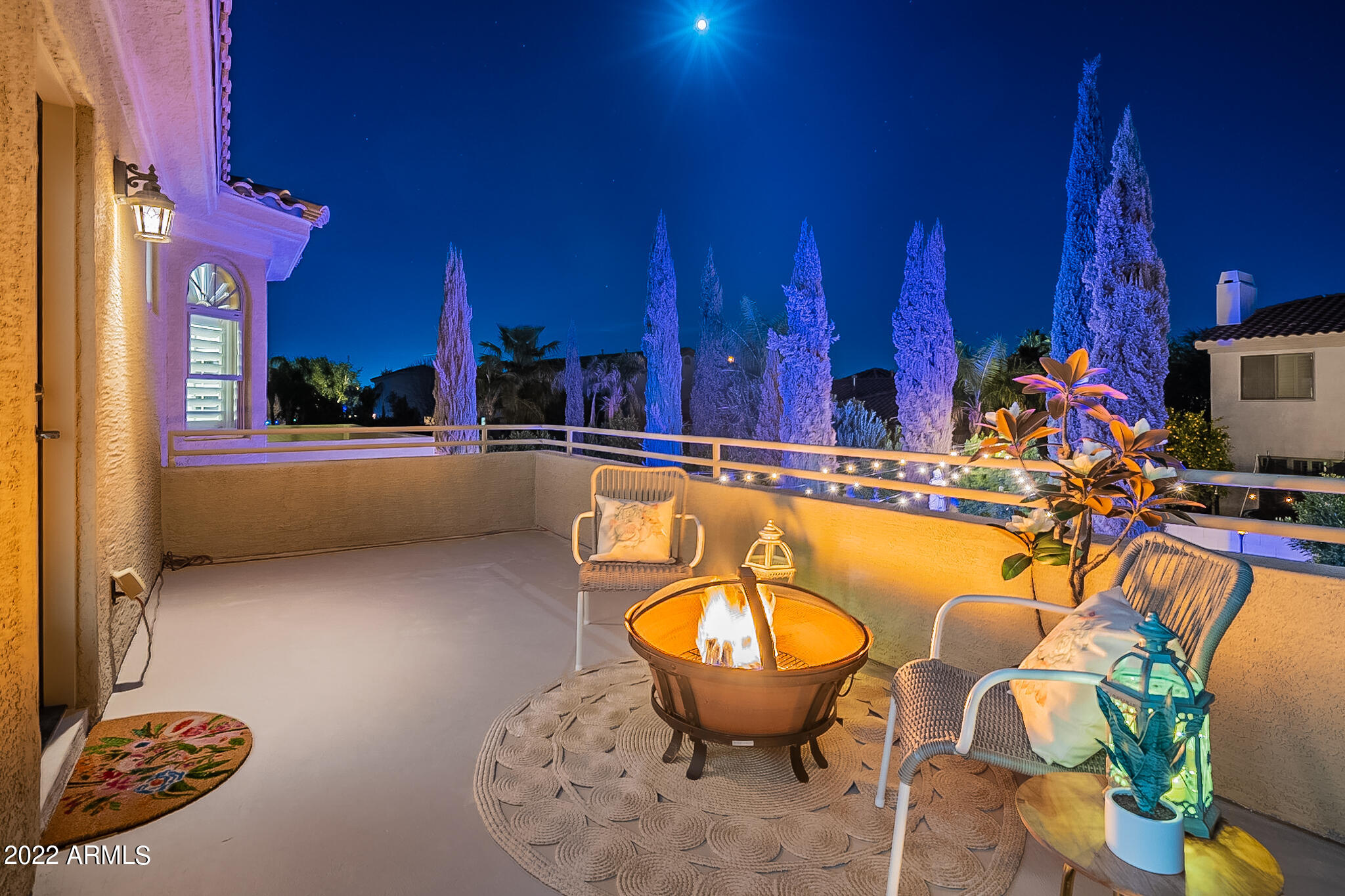 4611 East Desperado Road Gilbert, AZ 85297 - Photo 44 of 125 Nighttime Primary Balcony