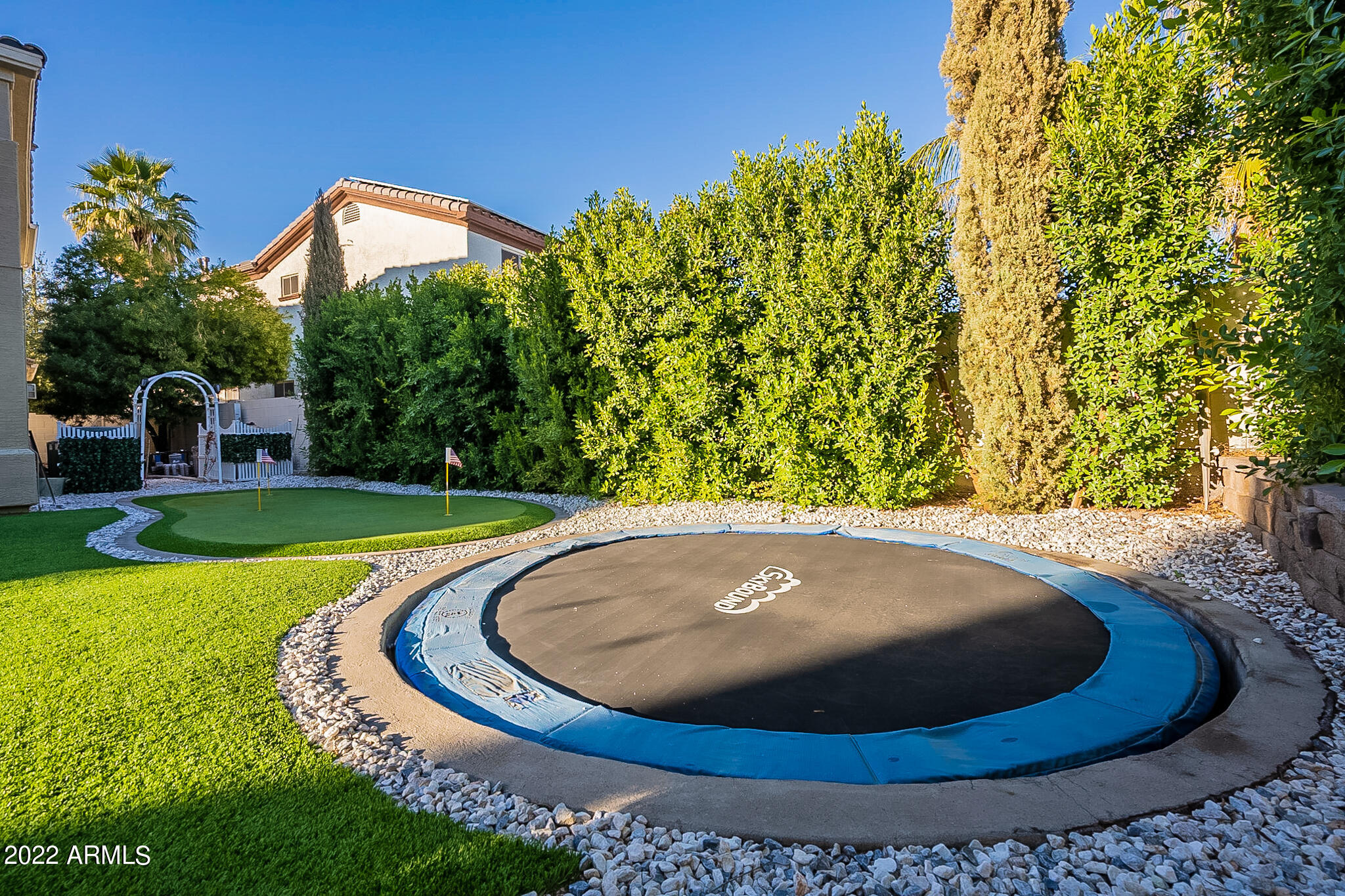 4611 East Desperado Road Gilbert, AZ 85297 - Photo 72 of 125 Outside In Ground Trampoline