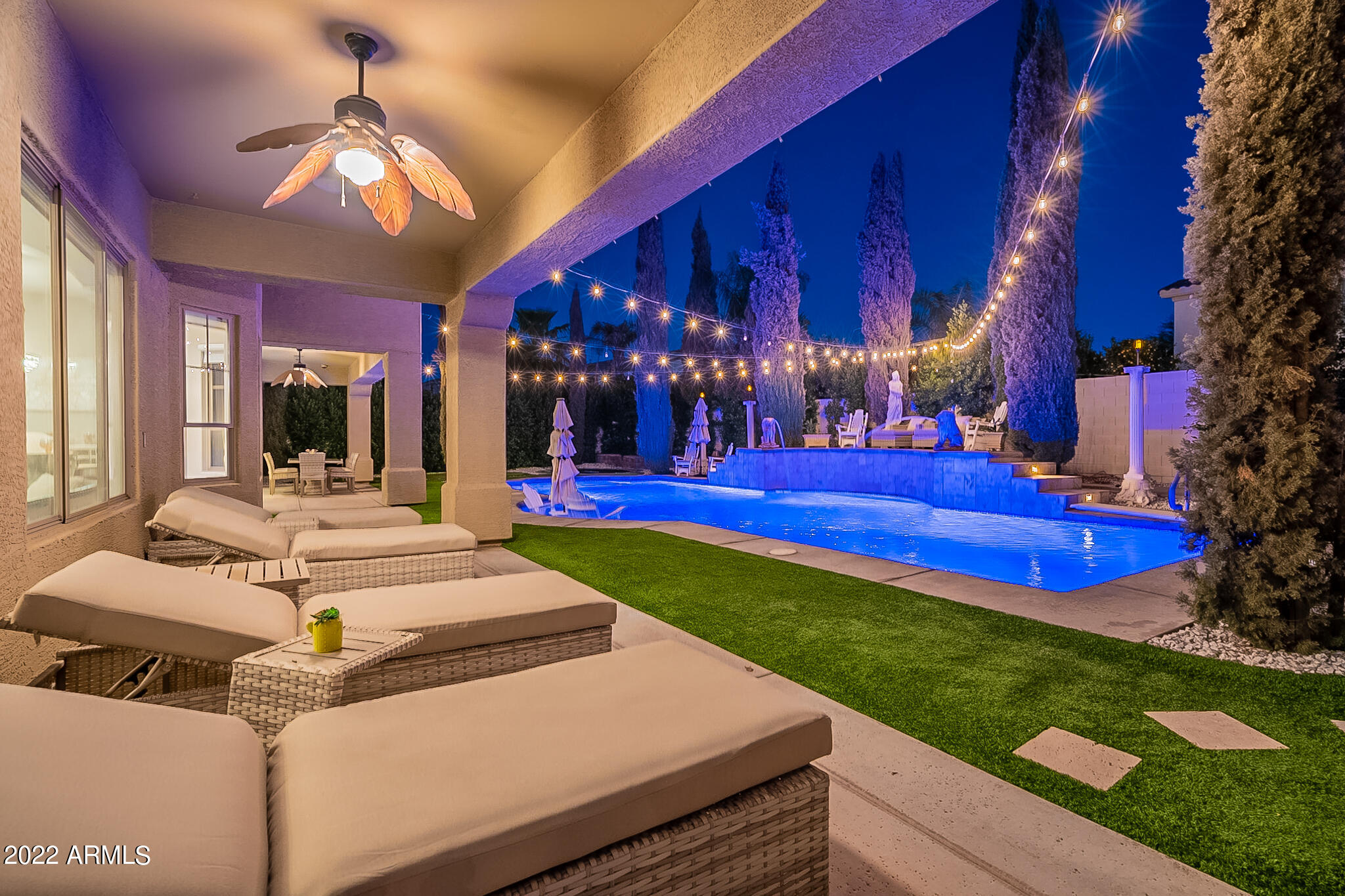 4611 East Desperado Road Gilbert, AZ 85297 - Photo 100 of 125 Nighttime Lounge 2