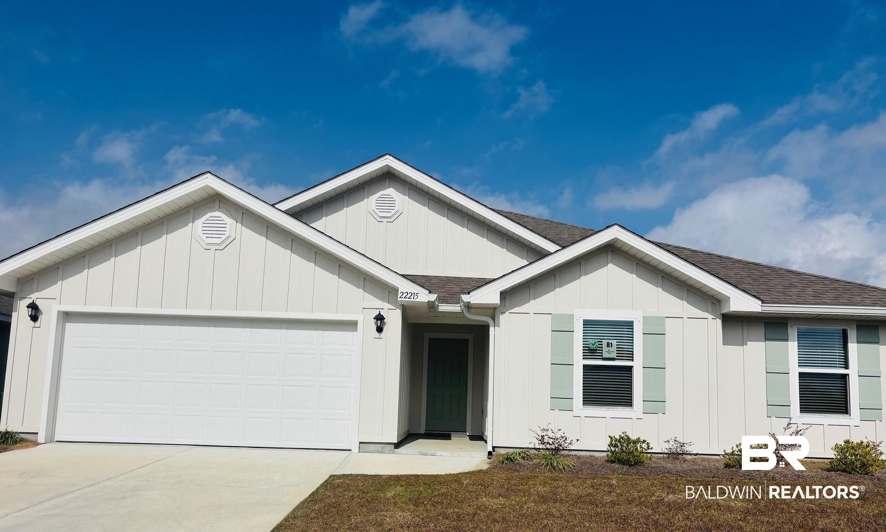 22215 Aleutian Avenue Foley, AL 36535 - Photo 1 of 34 View of front of property with a garage