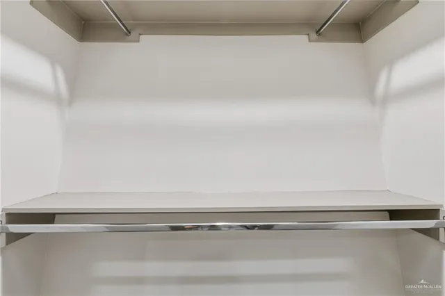 a close view of closet