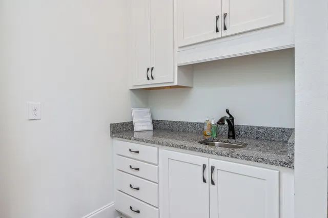 a aerial view of a garden