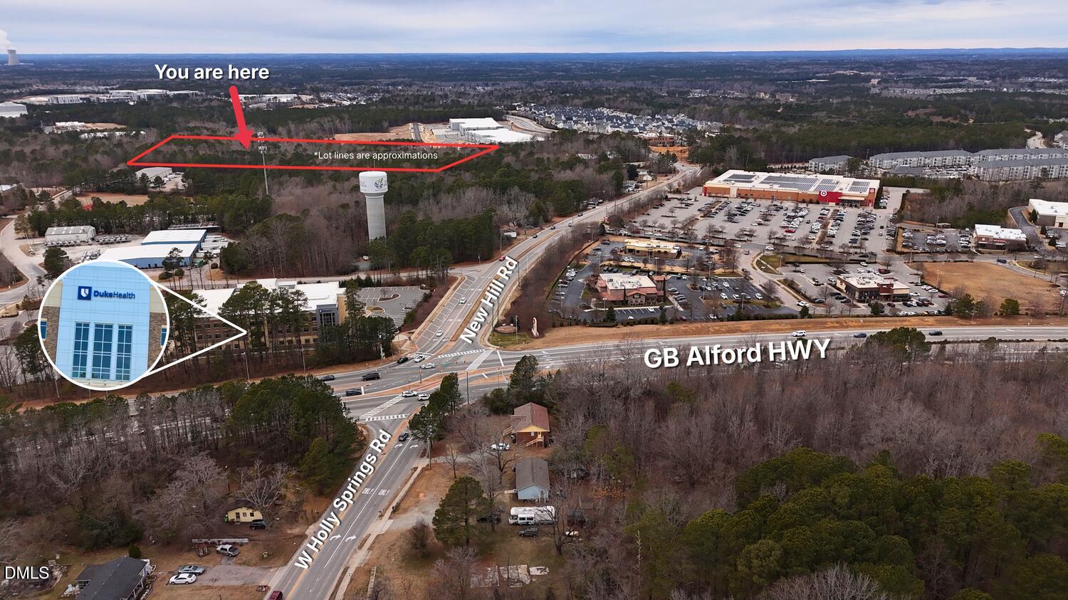 0 Thomas Mill Road Holly Springs, NC 27540 - Photo 7 of 14 a view of a city