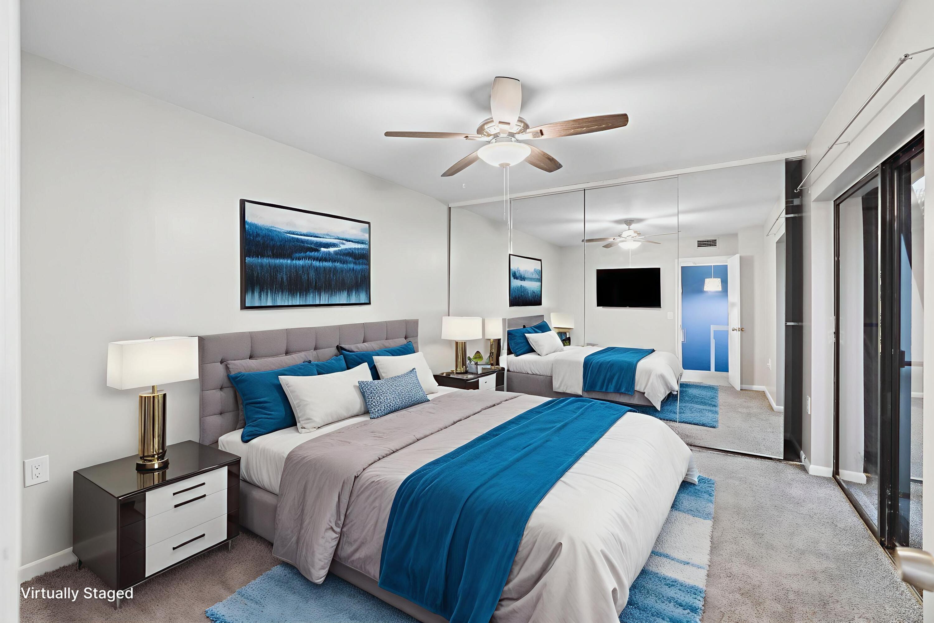 617 6th Lane Palm Beach Gardens, FL 33418 - Photo 29 of 49 a bed room with bed and a night stand