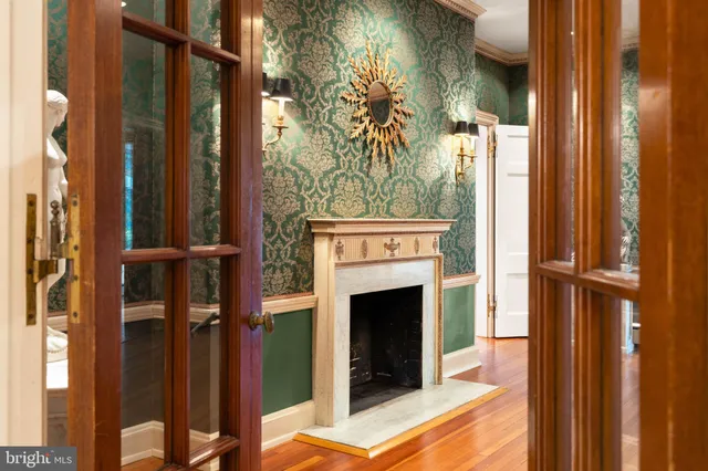 a aerial view of a house