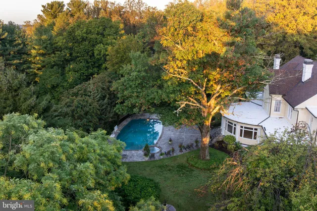 a view of a living room with a large window