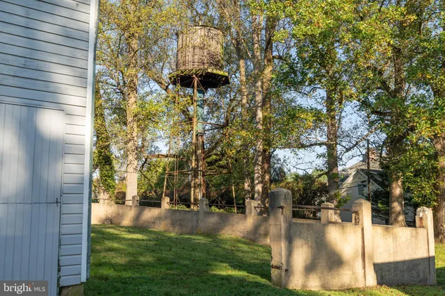 a view of a house with potted plants