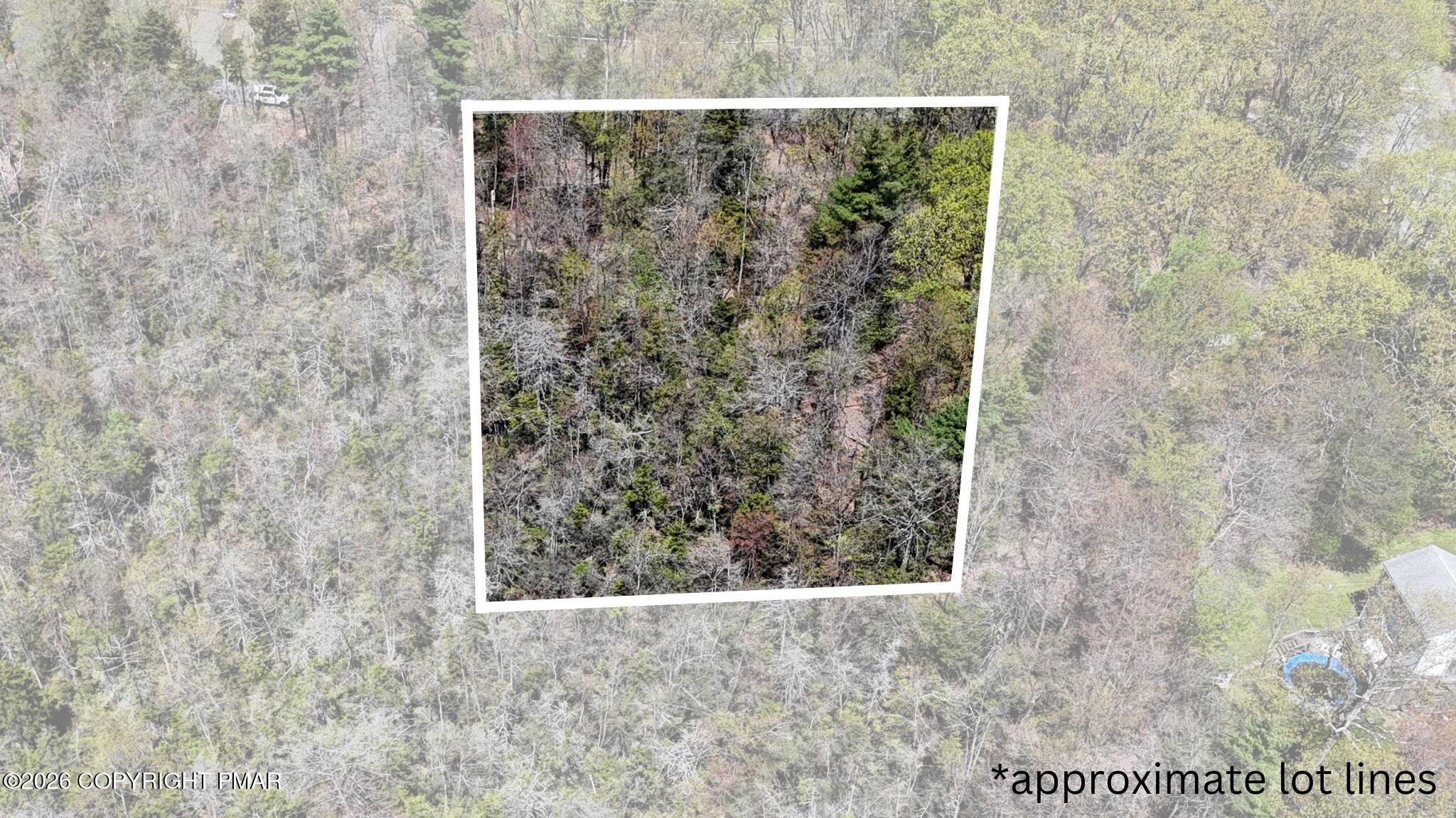 Lot 623 Laurel Road Pocono Summit, PA 18346 - Photo 2 of 4 Aerial View/Approximate Lot Lines