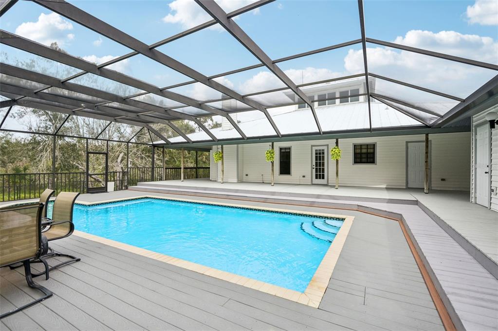 13221 North Branch Road Sarasota, FL 34240 - Photo 45 of 64 a view of swimming pool with seating area