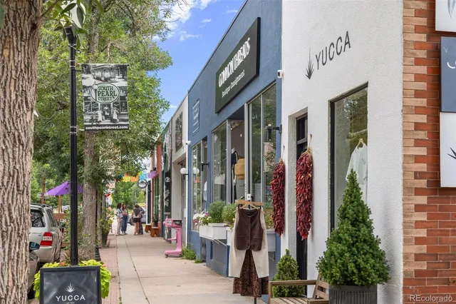 a view of a lake with a city