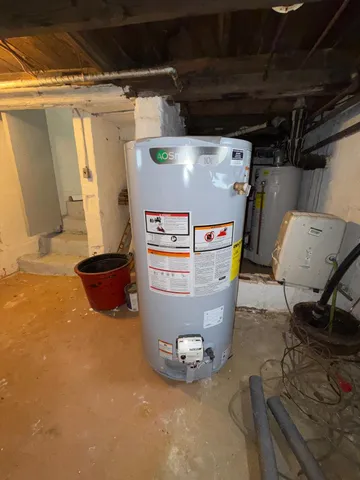 a view of water heater room