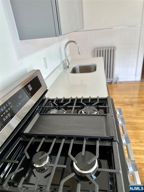 227 Hamilton Avenue, Unit 2 Hasbrouck Heights, NJ 07604 - Photo 13 of 27 a stove top oven sitting inside of a kitchen