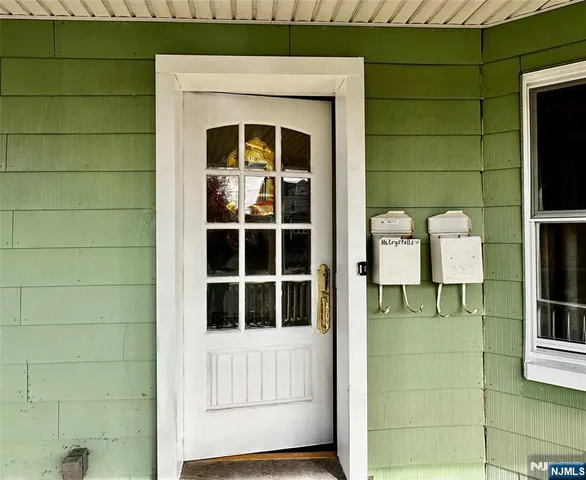 a view of front door of house