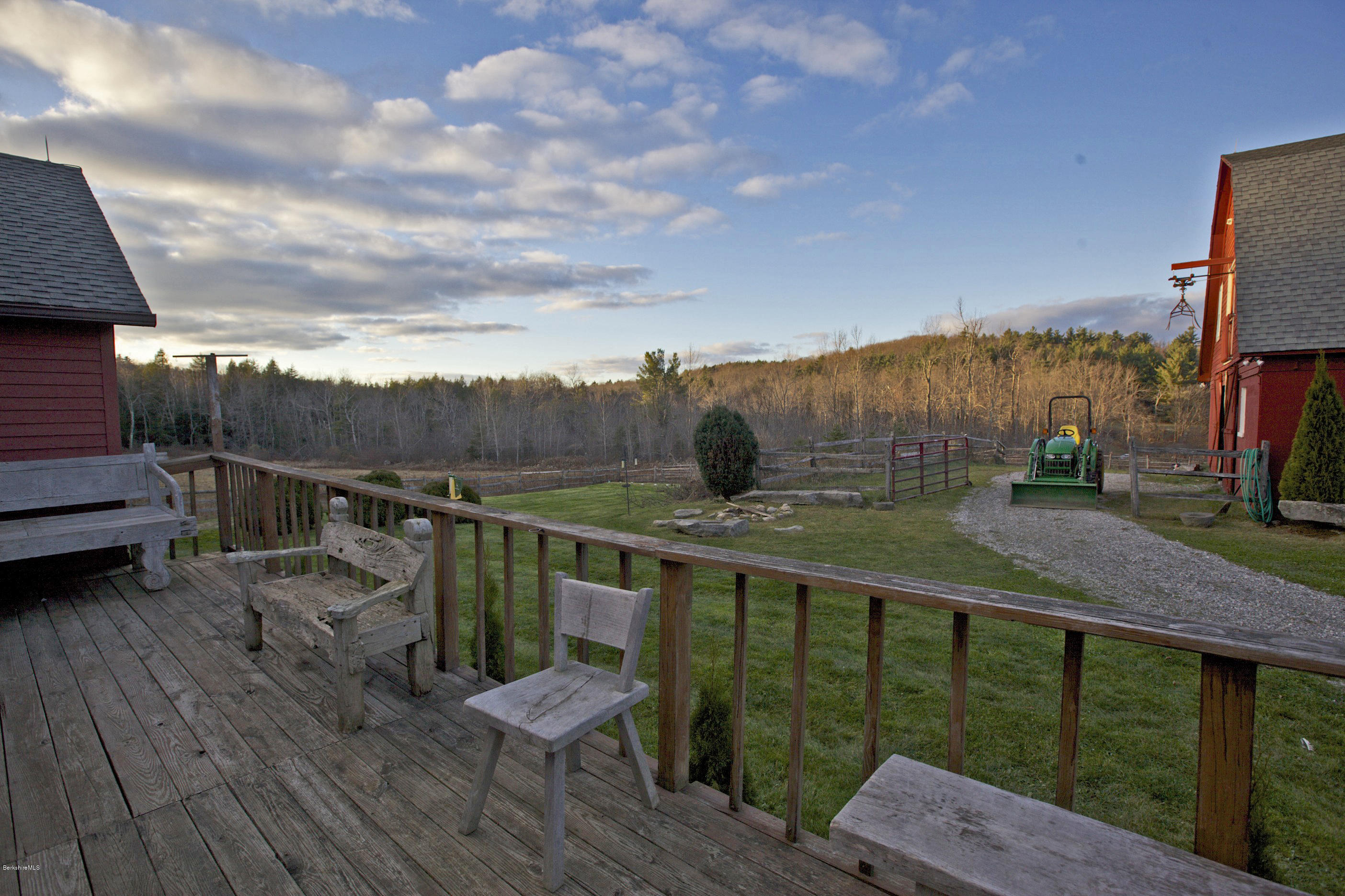 1286 Monterey Road Otis, MA 01253 - Photo 27 of 43 a view of a balcony with two chairs and a table
