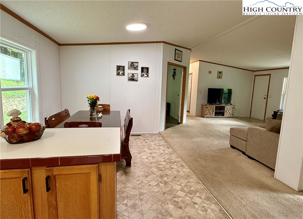 304 The Mulberry Cove Road Boone, NC 28607 - Photo 13 of 45 a living room with furniture and a large window