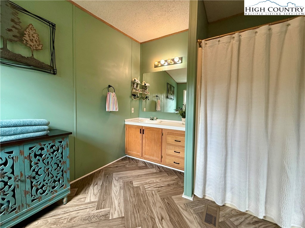 304 The Mulberry Cove Road Boone, NC 28607 - Photo 20 of 45 a bathroom with a sink and a mirror