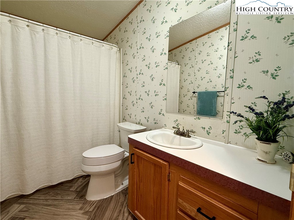 304 The Mulberry Cove Road Boone, NC 28607 - Photo 25 of 45 a bathroom with a sink and a mirror