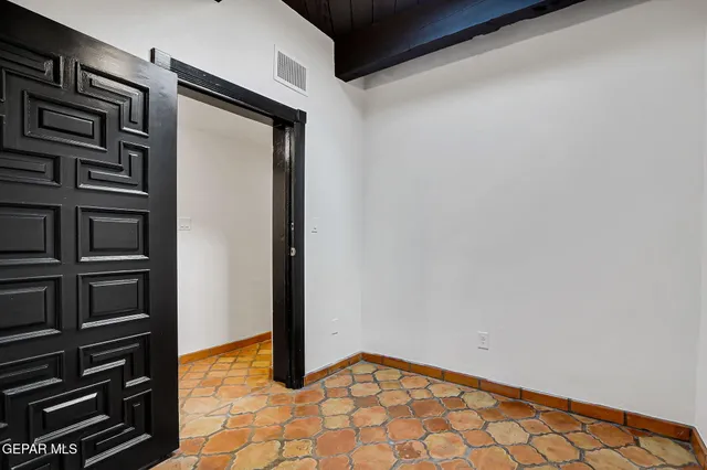 a view of backyard with green space