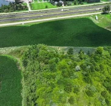 a view of a golf course