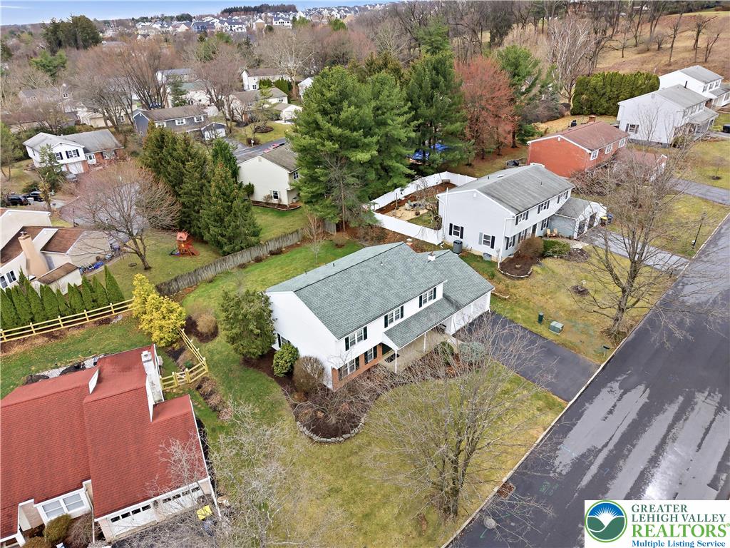 1700 Brandywine Road Allentown, PA 18104 - Photo 40 of 48 an aerial view of a house with a yard