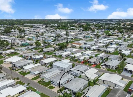 an aerial view of multiple house