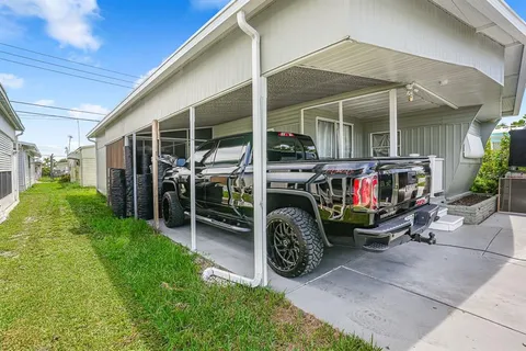 a view of a chairs and a garage