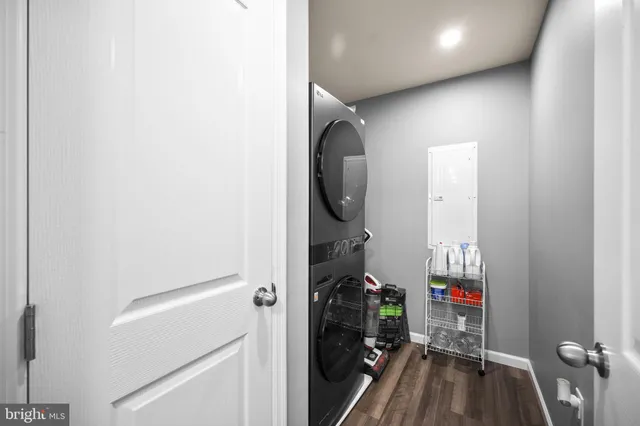 a view of storage and utility room