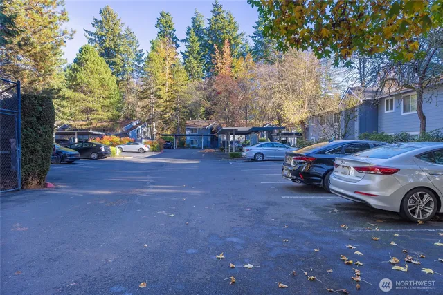 a car parked in front of a house