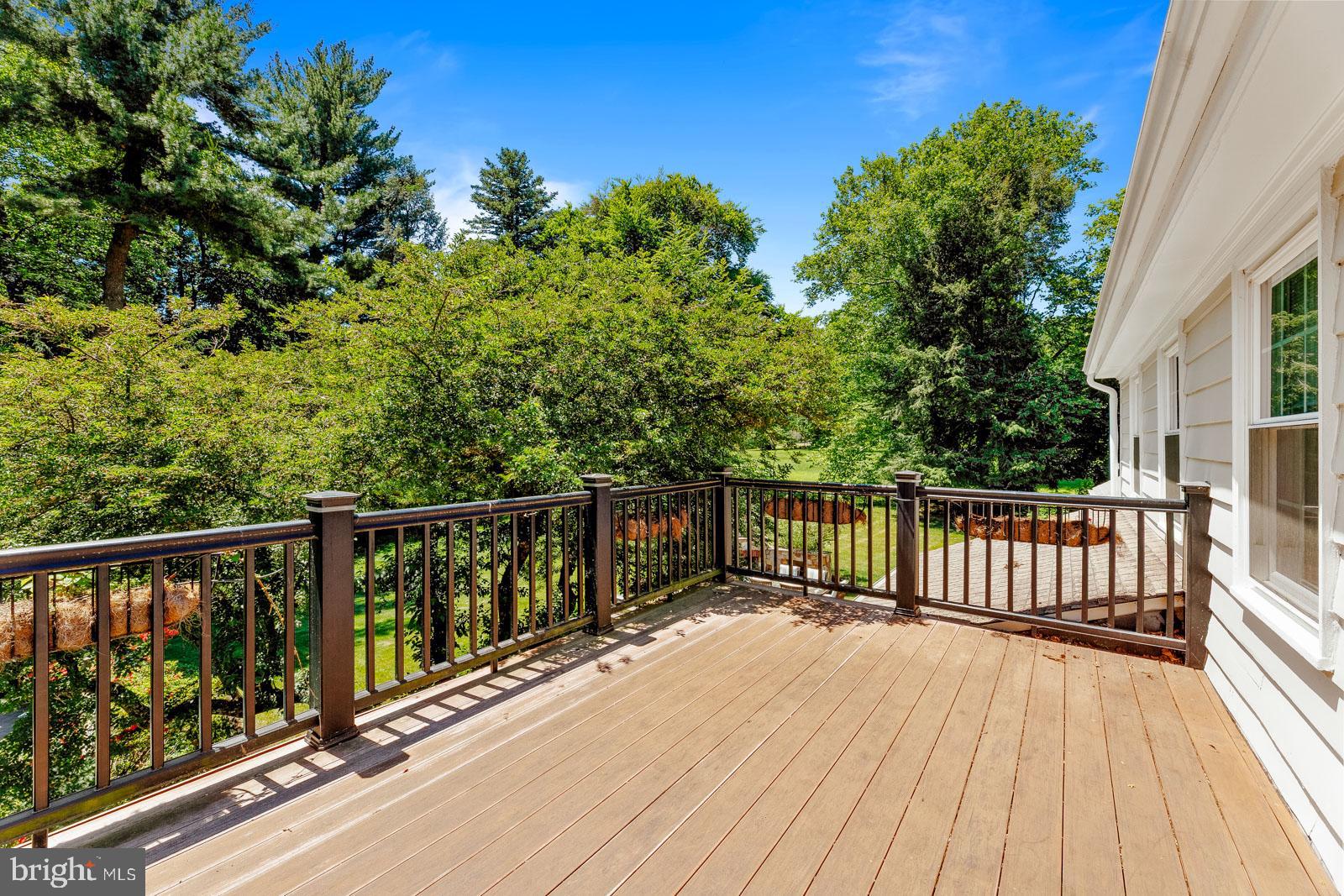 1700 Old Welsh Road Huntingdon Valley, PA 19006 - Photo 45 of 105 a view of balcony with wooden floor and fence