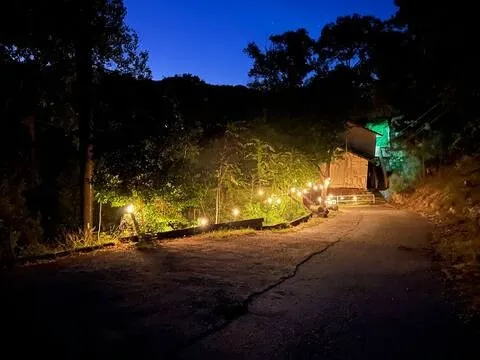 a view of an outdoor space and yard