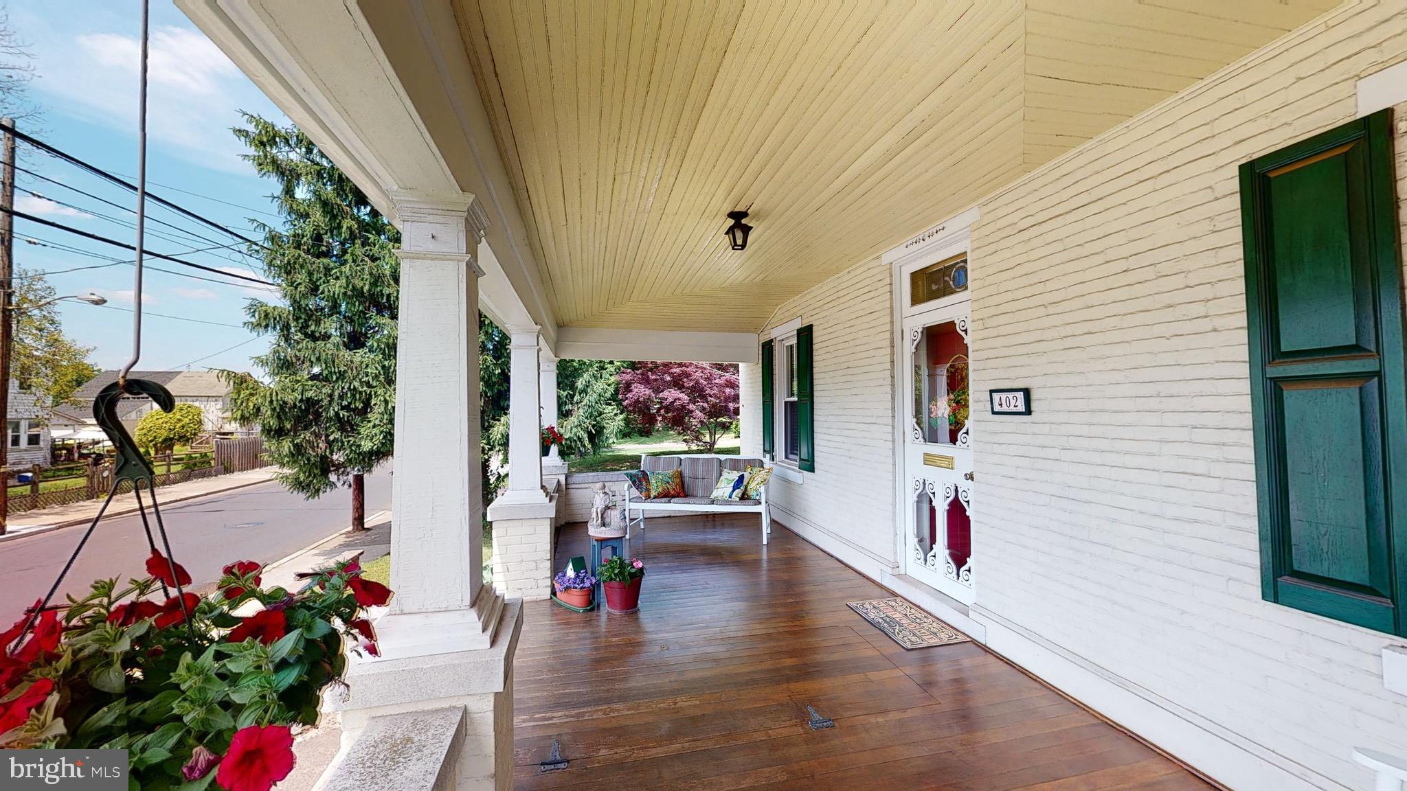 The decking on this porch is in amazing condition!