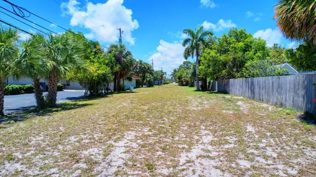 a view of a backyard with a garden