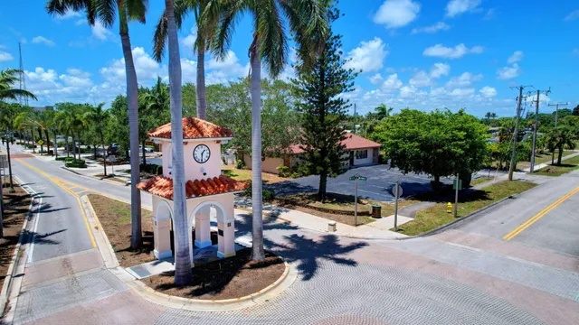 a building with trees in front of it