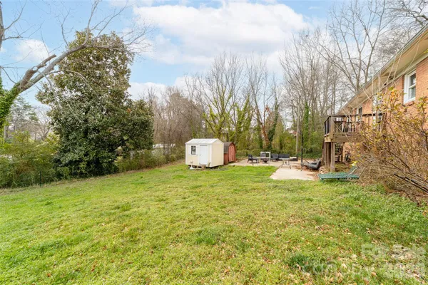 a backyard of a house