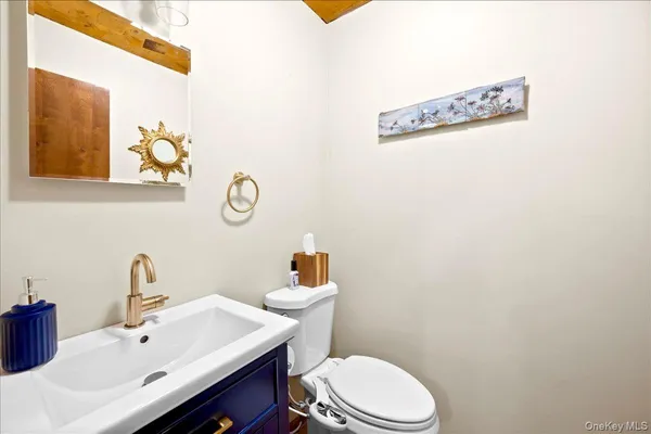 a view of a hallway with washer and dryer