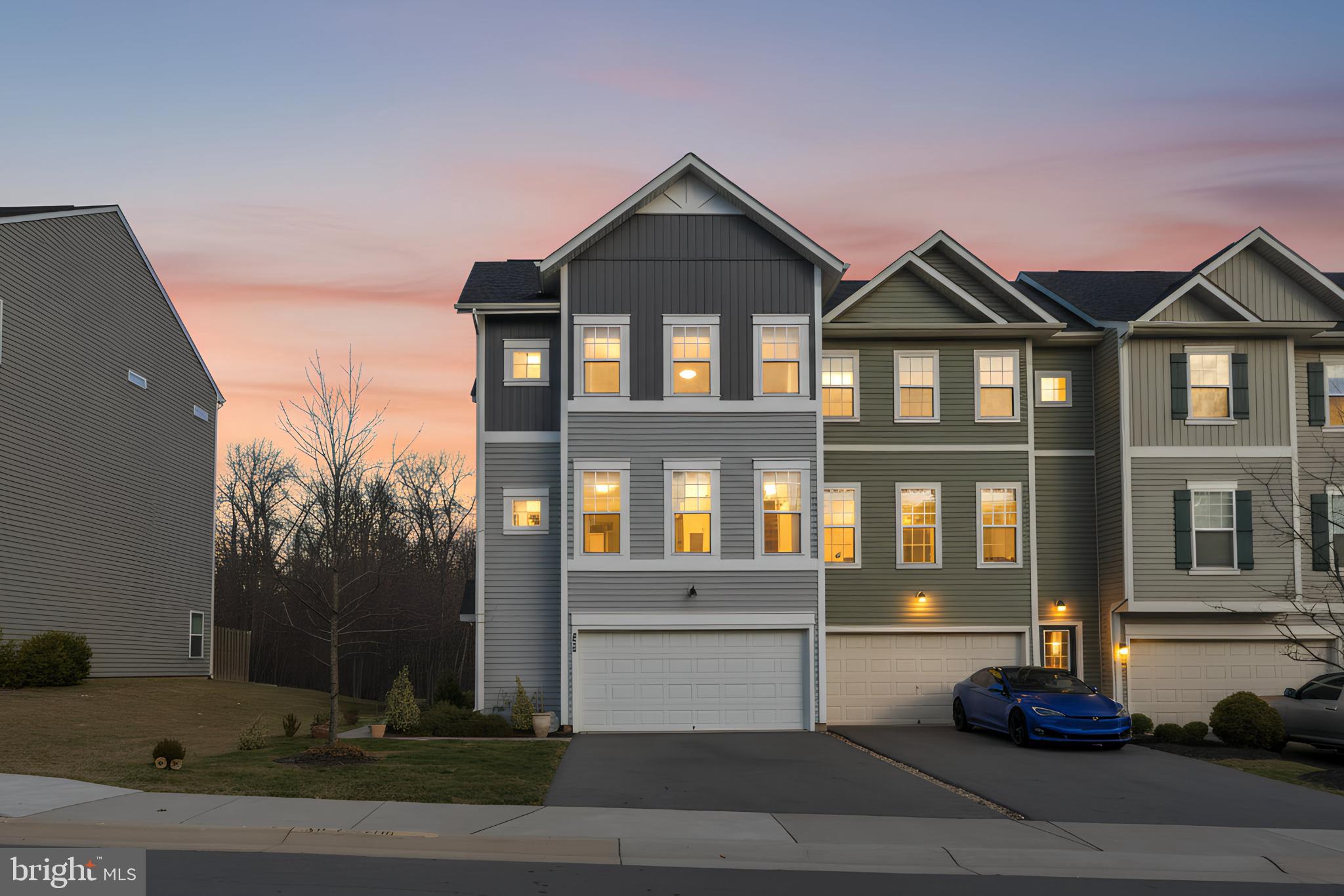 Large townhome with a private backyard.