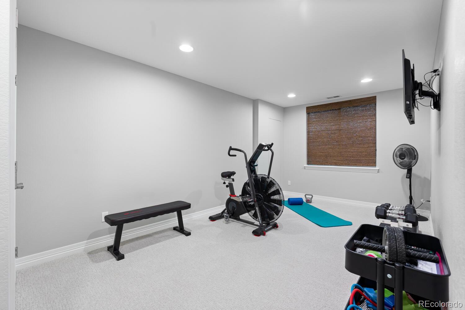 10800 Sundial Rim Road Highlands Ranch, CO 80126 - Photo 39 of 48 a view of a room with gym equipment