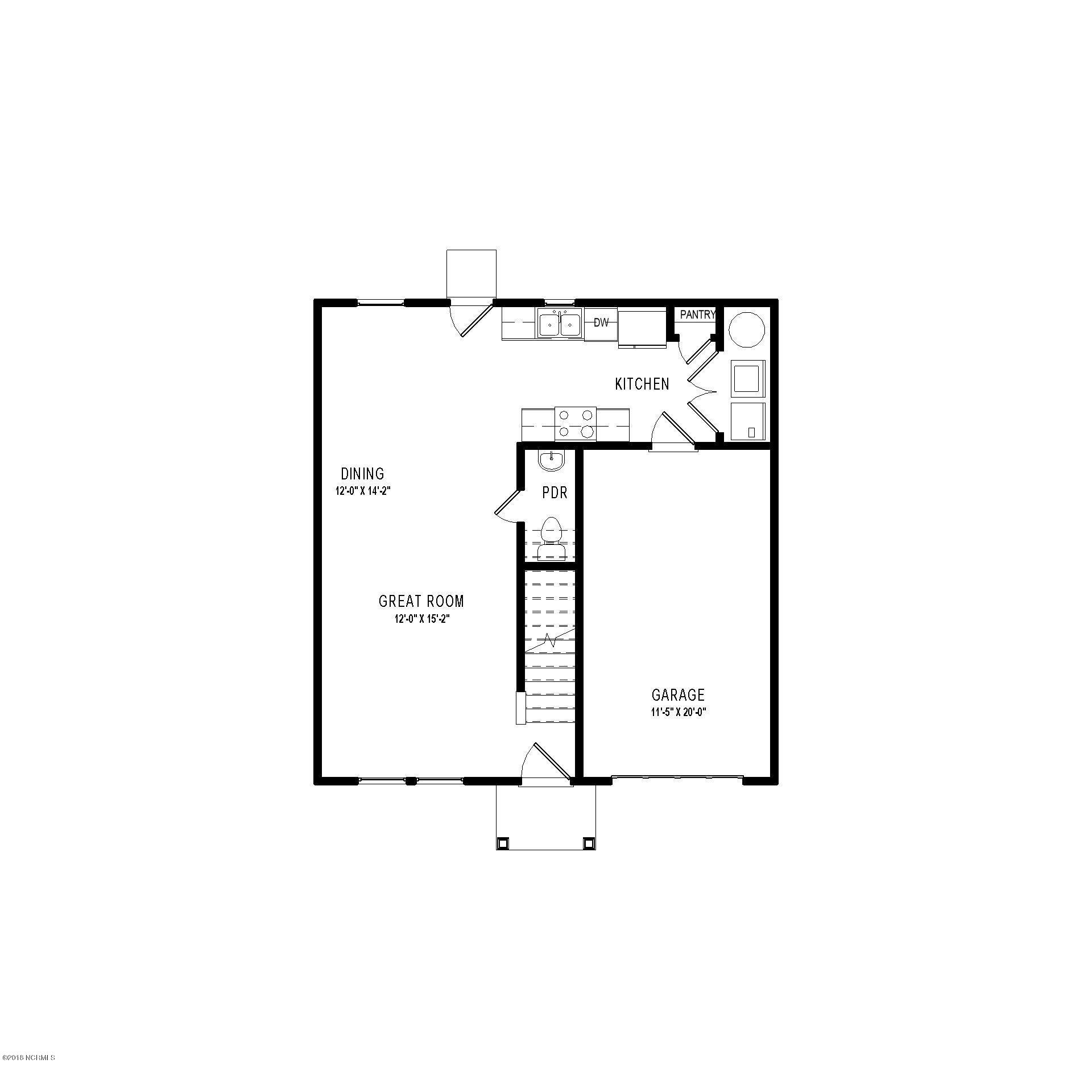 2055 Fish Pond Road Greenville, NC 27834 - Photo 3 of 3 1401 1-Car - Floor Plan - BROCHURE - GRP