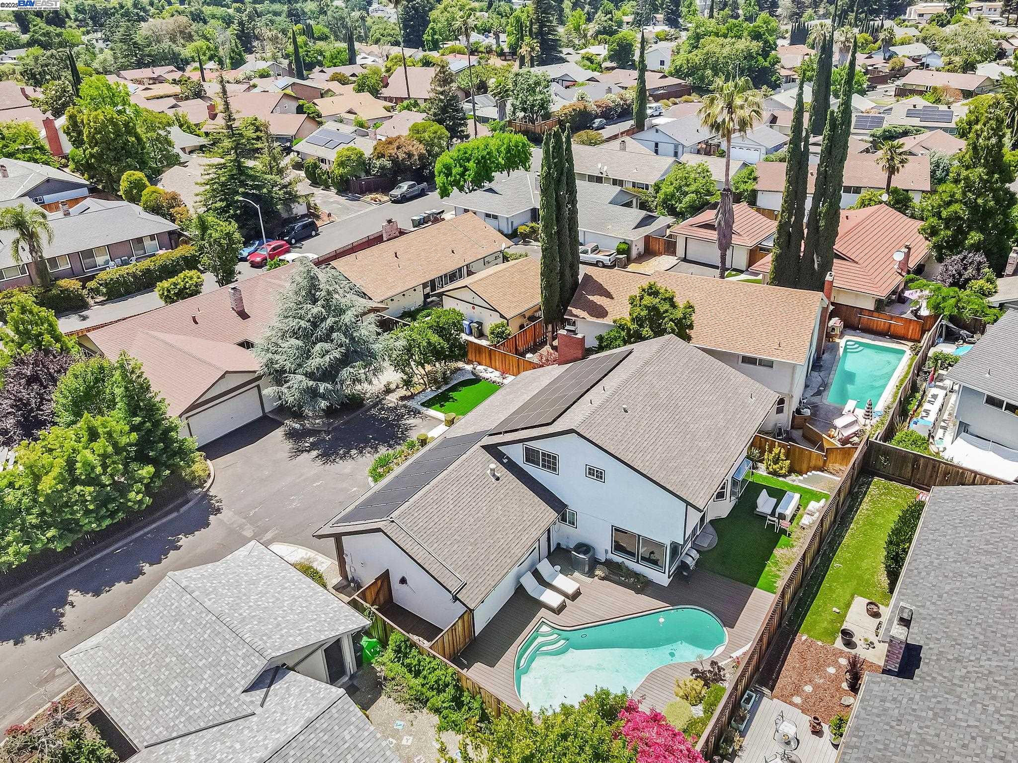 1835 Camino Estrada Concord, CA 94521 - Photo 26 of 27 an aerial view of a house with a yard