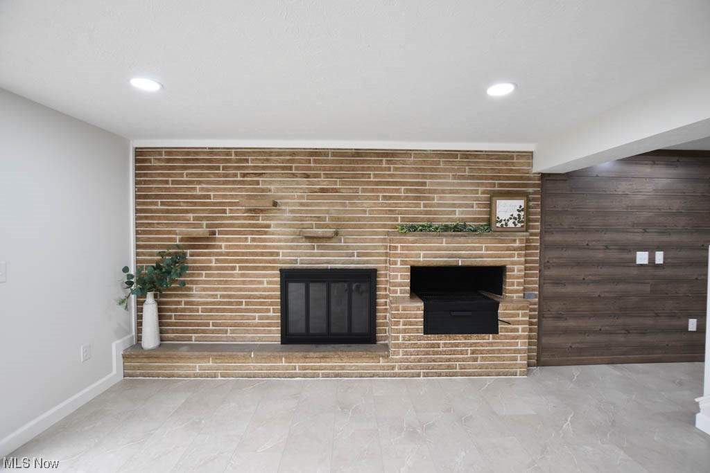 5070 Hills And Dales Road Northwest Canton, OH 44708 - Photo 26 of 35 Rec Room fireplace and grill