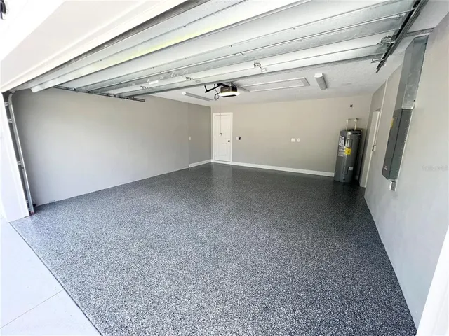 a view of a garage